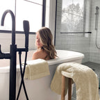 Bamboo Cotton Bath Sheet - Viscose from Bamboo + Cotton - Extra Large - Sand