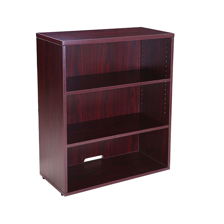 Boss Open Hutch/Bookcase Mahogany