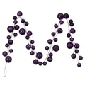 10 Plum Pearl Branch Ball Garland