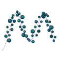 10 Dark Teal Pearl Branch Ball Garland