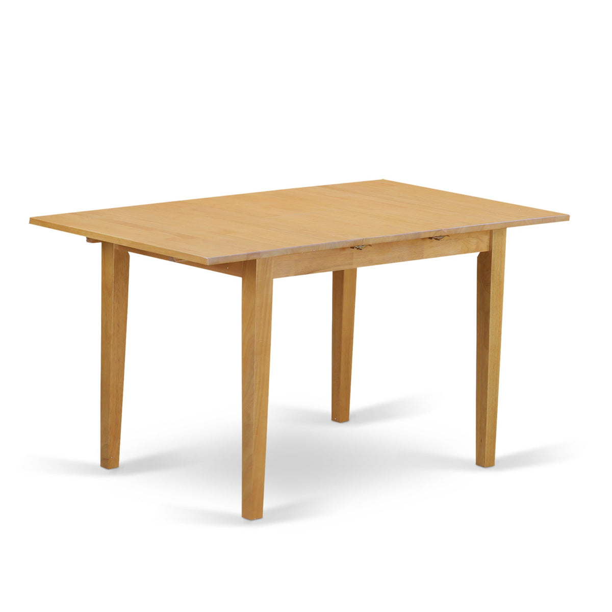 East West Furniture NOAV5-OAK-C 5 Piece Dinette Set for 4 Includes a Rectangle Dining Table with Butterfly Leaf and 4 Linen Fabric Dining Room Chairs, 32x54 Inch, Oak