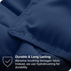 Queen size Super Soft Down Alternative Comforter Set in Navy Blue