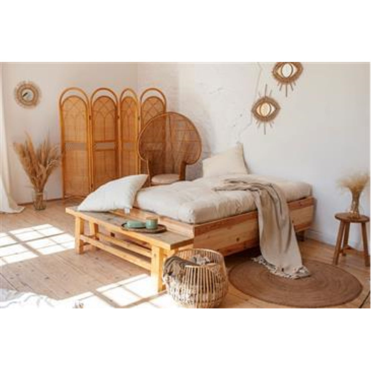 100% Organic Cotton And Wool Twin 6 Inch  Mattress With 2 Inch  Foam Core In Organic Twill Fabric Case