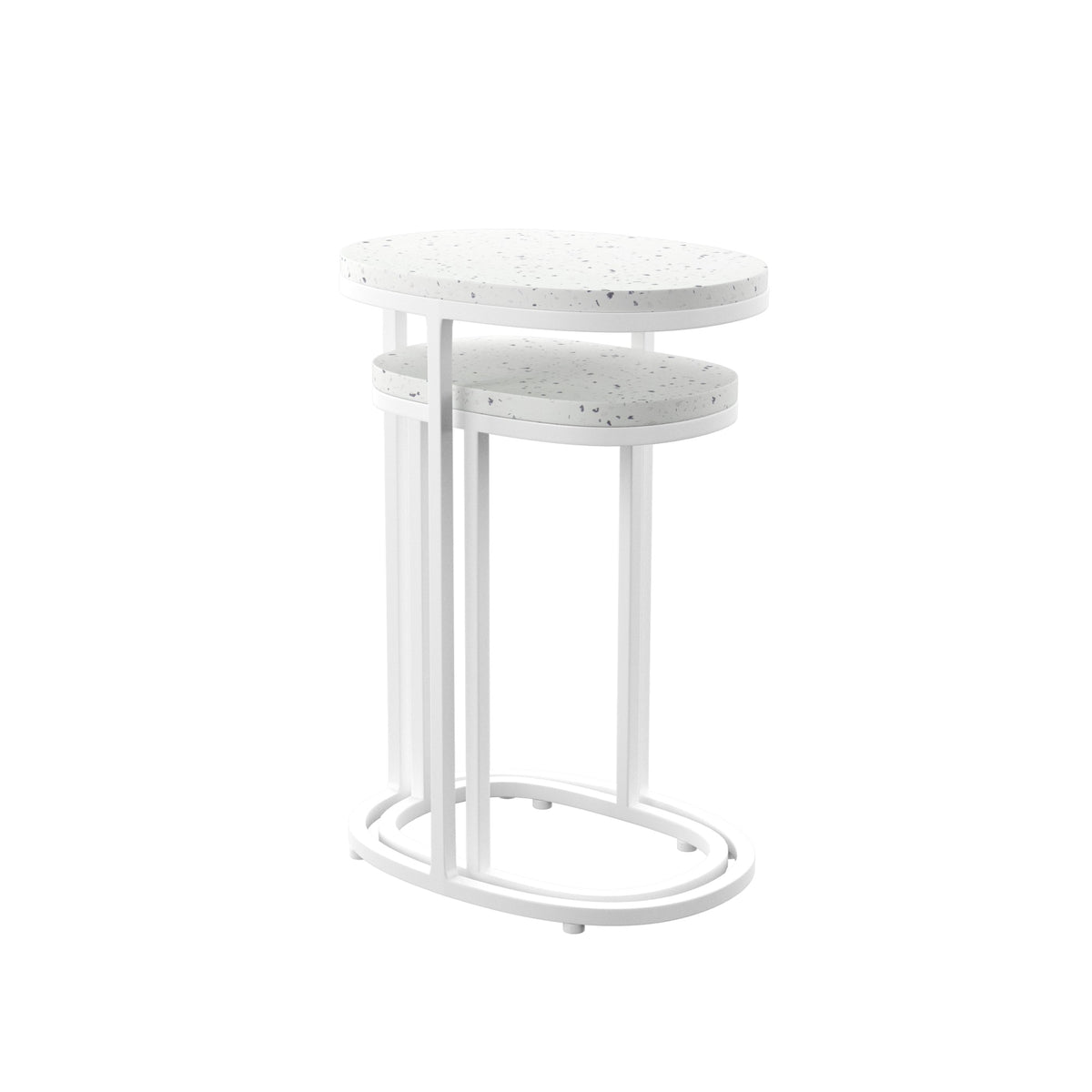 Vicanno Terrazzo Outdoor Nesting Tables  2pc Set