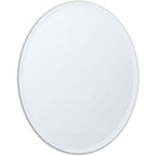Oval Frameless 36-inch Beveled Bathroom Bedroom Living Room Vanity Wall Mirror
