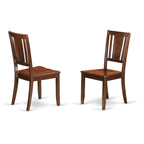 East West Furniture OXDU5-MAH-W 5 Piece Dining Table Set for 4 Includes a Square Kitchen Table and 4 Kitchen Dining Chairs, 36x36 Inch, Mahogany