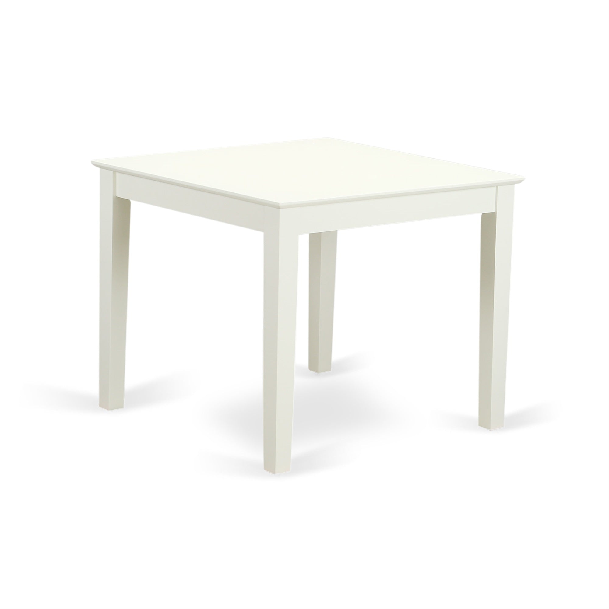OXNO5-LWH-W 5-Piece Dinette table set - Table and 4 wood seat dining chairs in Linen White finish