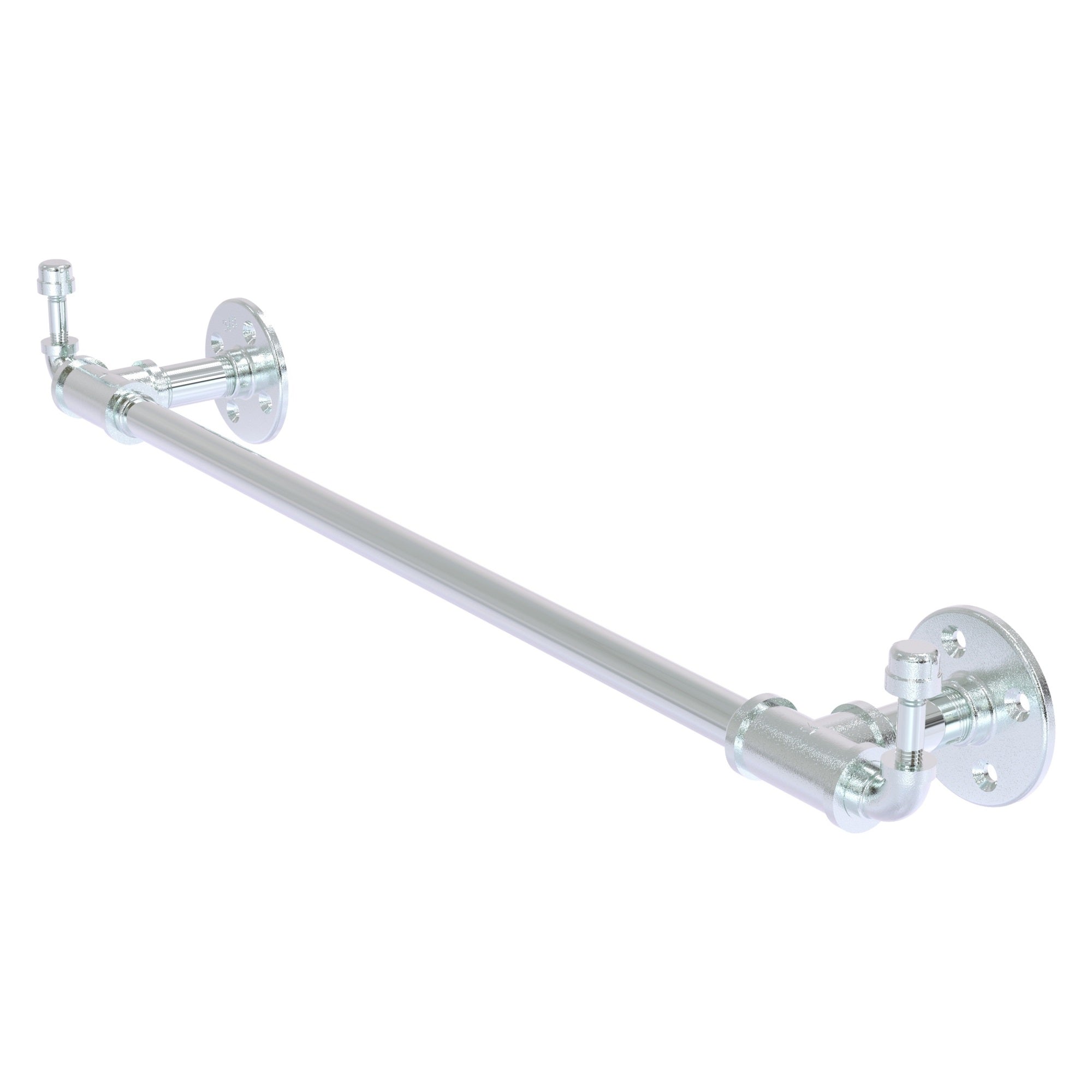 Pipeline Collection 18 Inch Towel Bar with Integrated Hooks