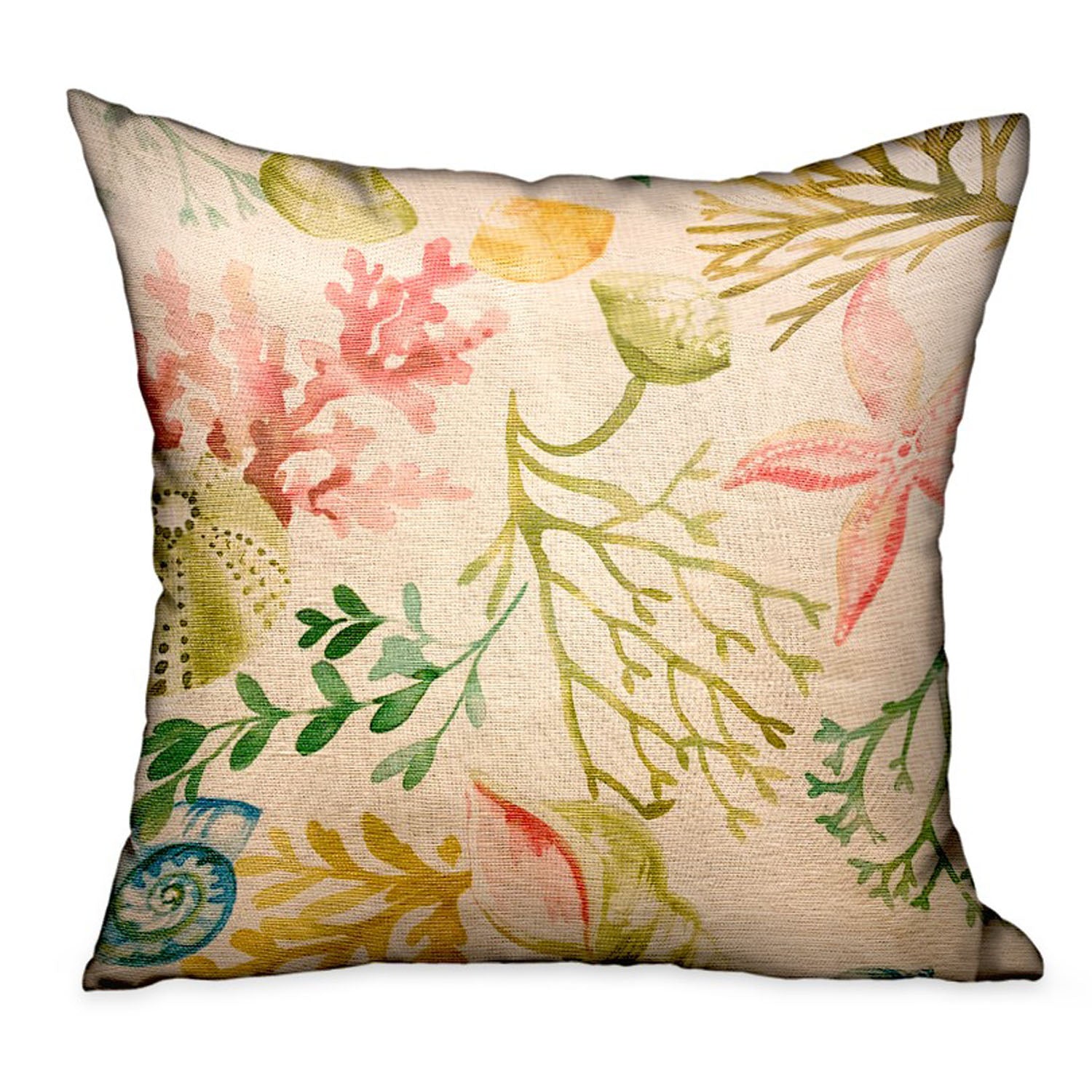 Plutus Underthesea Multi Floral Luxury Throw Pillow Double Sided  12' X 20'