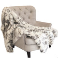 Plutus Ivory Rabbit Faux Fur Handmade Luxury Throw Blanket 80L X 90W Twin Xl