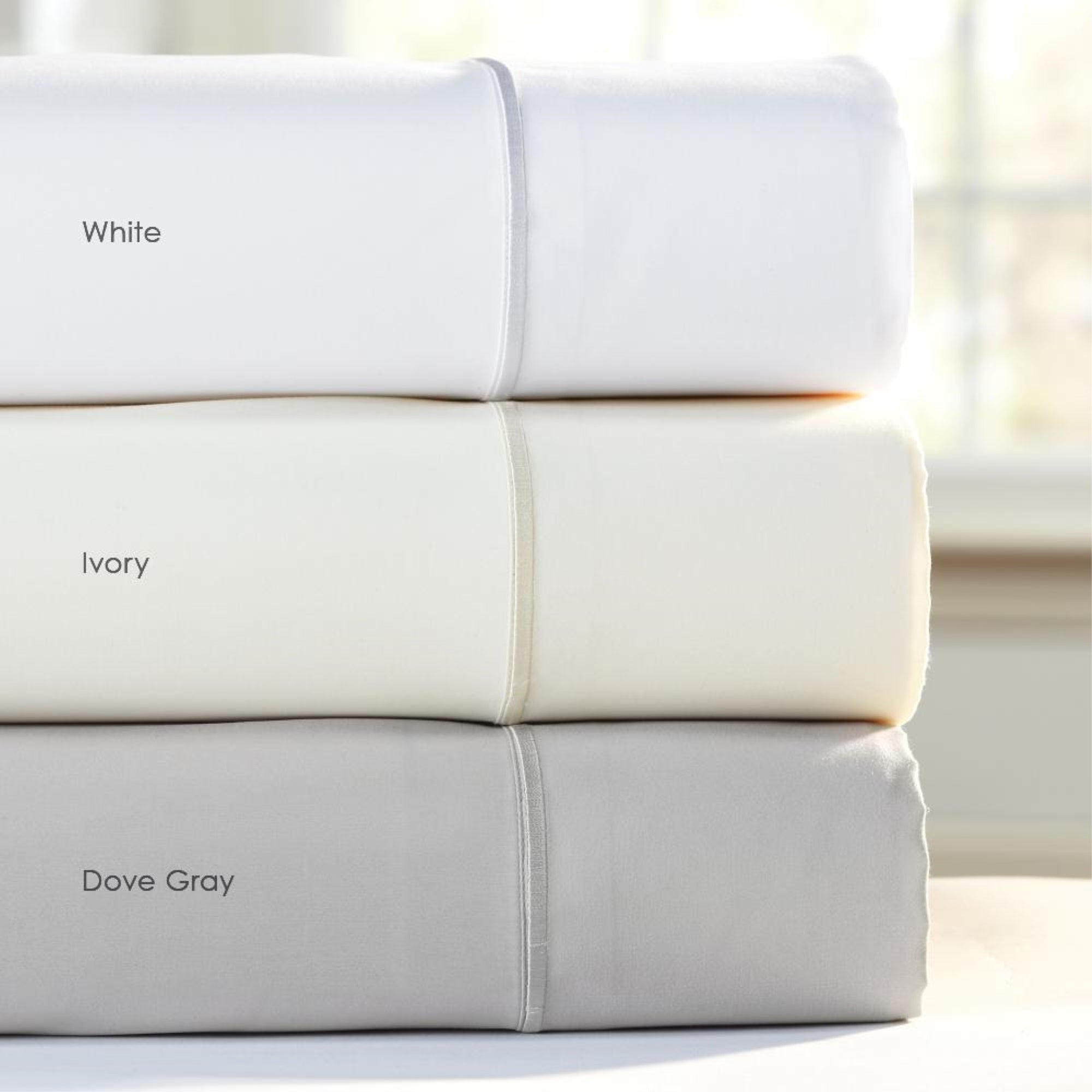Luxury Microfiber Pillowcase Set Queen , Dove Gray