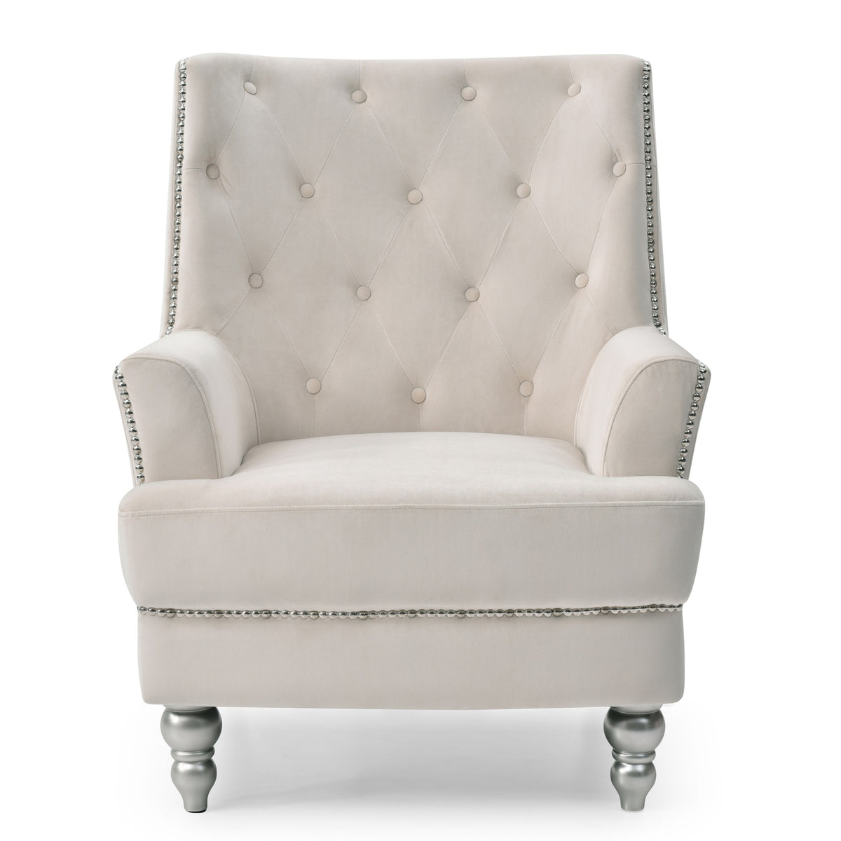 Pamona Ivory Upholstered Accent Chair