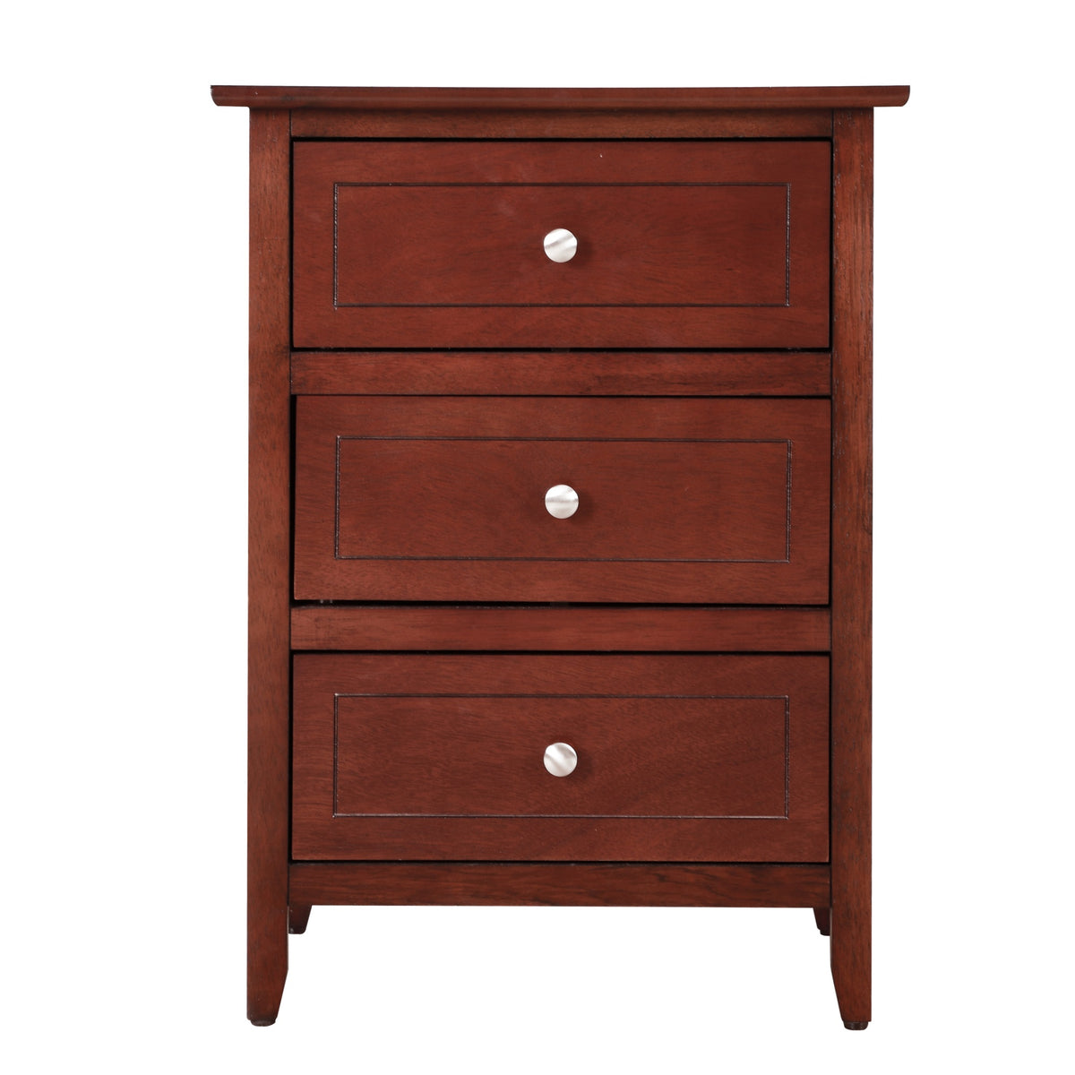 Daniel 3Drawer Cherry Nightstand (25 In. H X 15 In. W X 19 In. D)