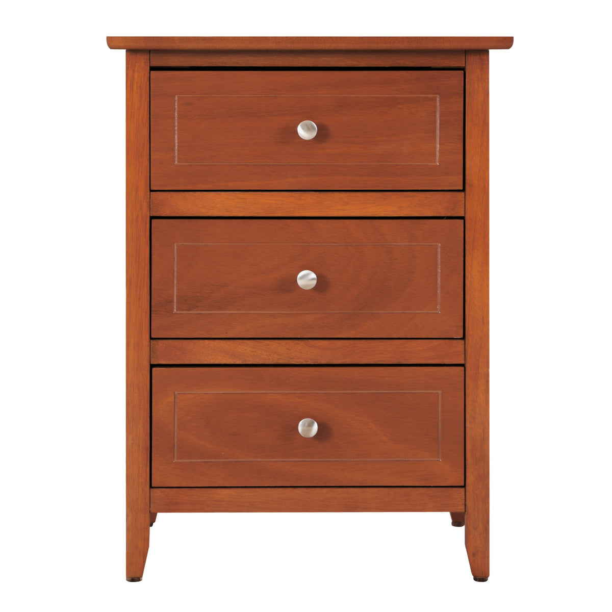 Daniel 3Drawer Oak Nightstand (25 In. H X 15 In. W X 19 In. D)