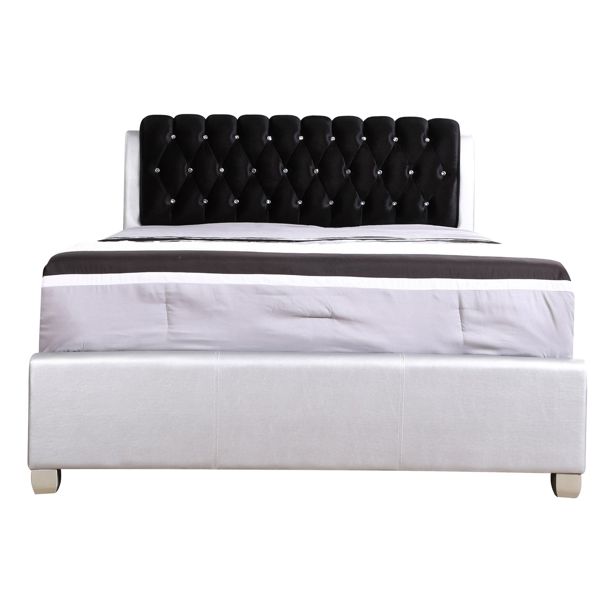 Marilla Silver King Panel Beds