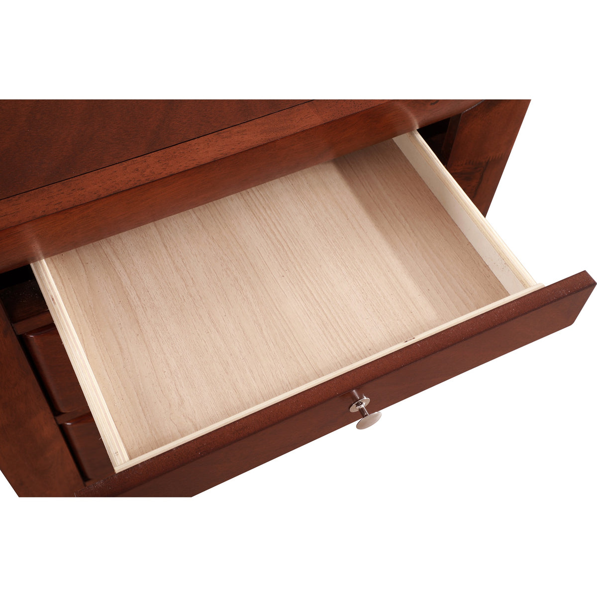 Marilla 3Drawer Cherry Nightstand (28 In. H X 17 In. W X 23 In. D)