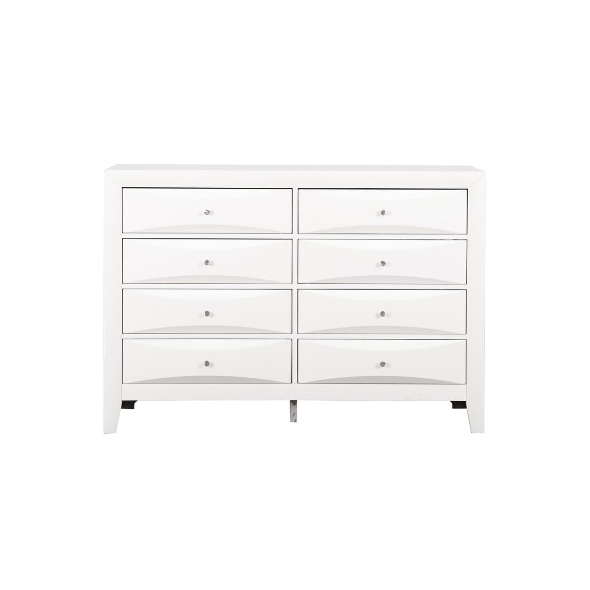Marilla 8Drawer White Dresser (41 In. X 59 In. X 17 In.)