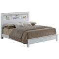 Burlington White Full Platform Bed With Storage Shelves