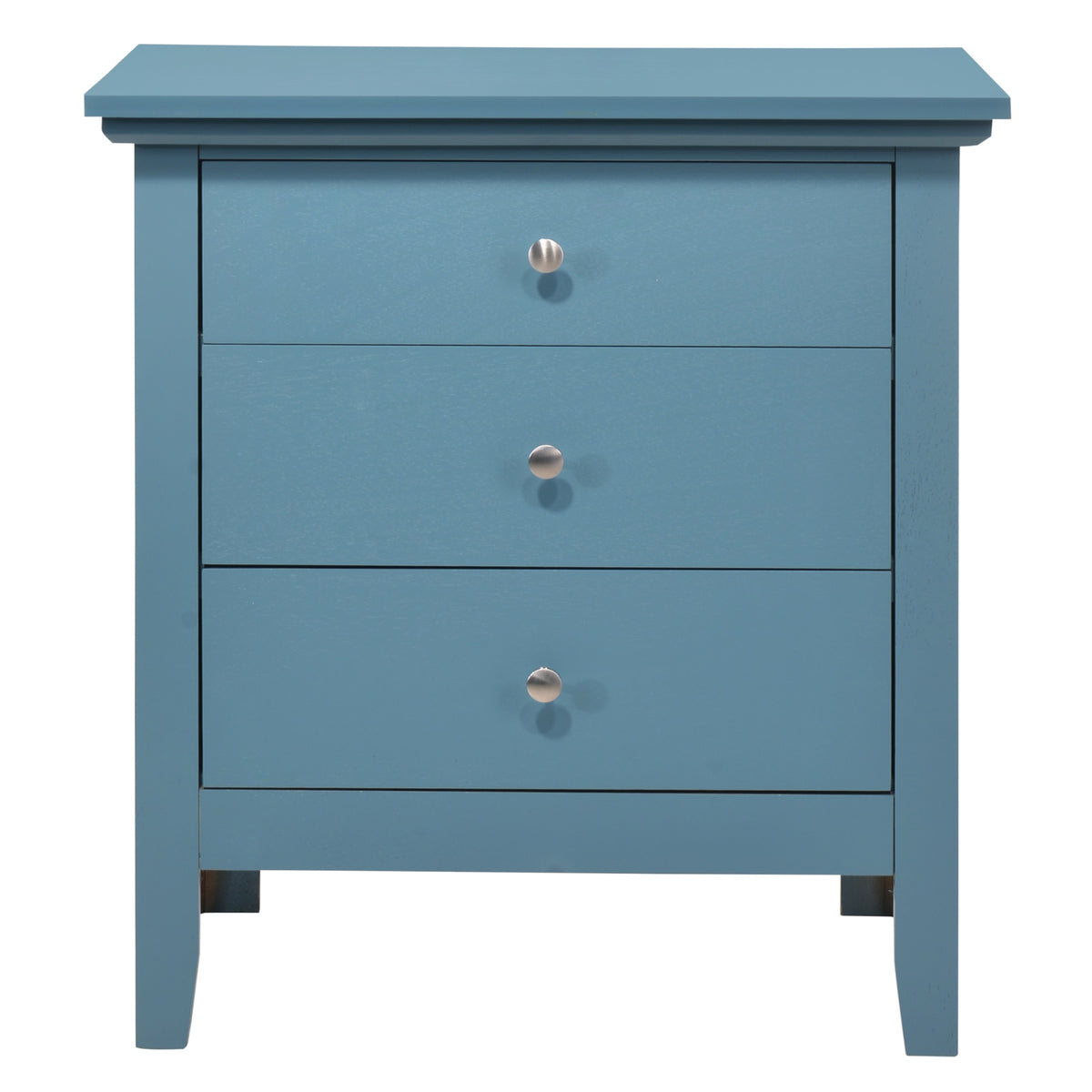Hammond 3Drawer Teal Nightstand (26 In. H X 18 In. W X 24 In. D)