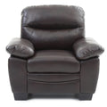 Marta Dark Brown Upholstered Accent Chair