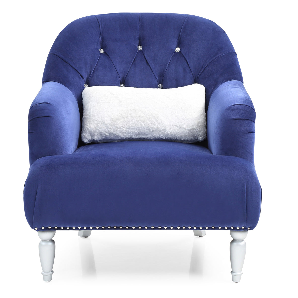 Jewel Blue Upholstered Accent Chair