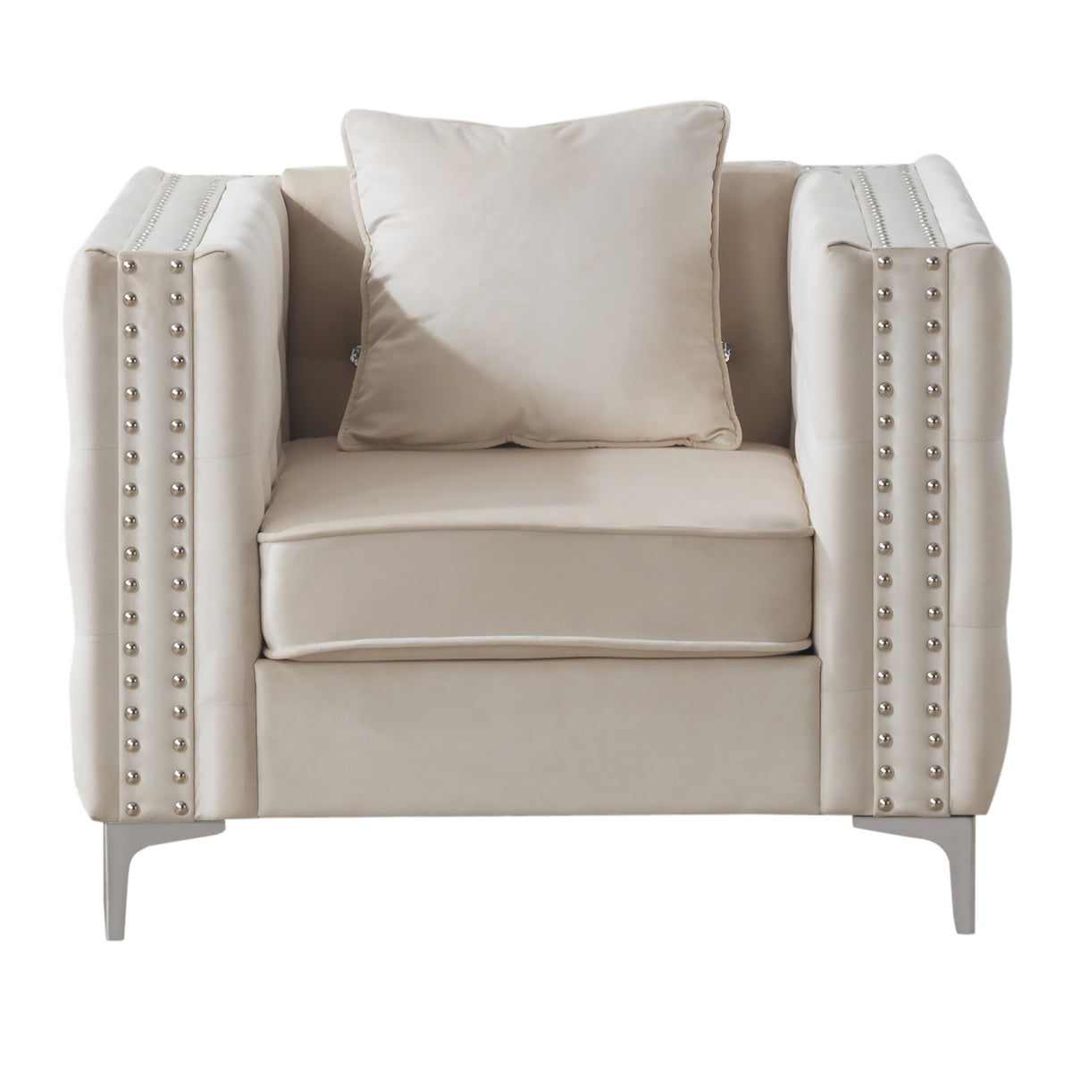 Paige Ivory Accent Chair