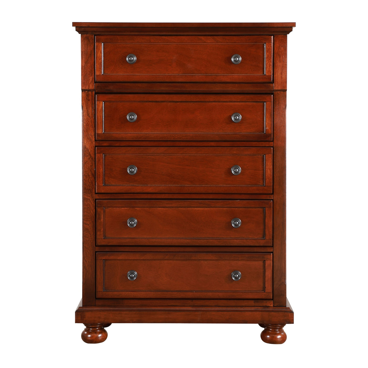 Meade Cherry 5Drawer Chest Of Drawers (36 In. L X 18 In. W X 53 In. H)