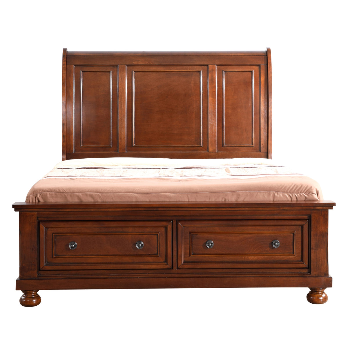 Meade Cherry Queen Panel Beds