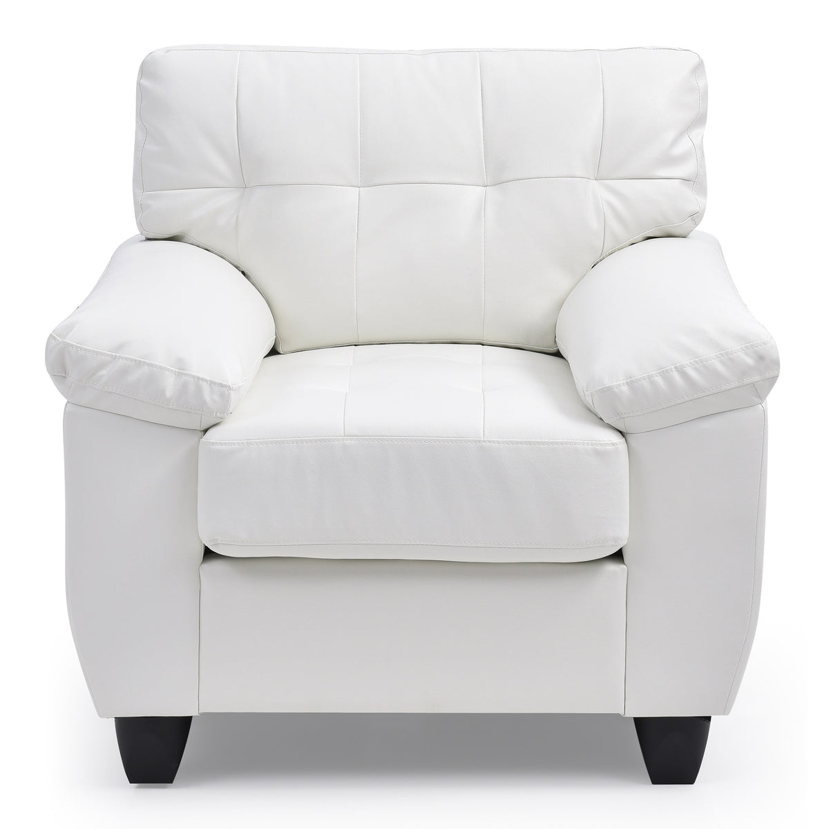 Gallant White Upholstered Accent Chair
