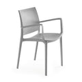 PKolino Luna Modern Chair W/ Arms  Grey