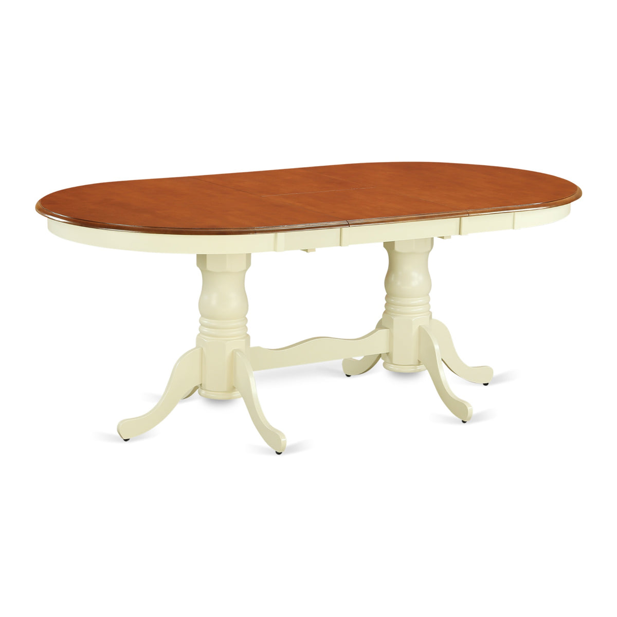 Inch Plainville 5 Pc Dining Set  Expandable Table & 4 Chairs In Buttermilk & Cherry  Perfect For Family Of 4  Charming Countrysid