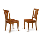 East West Furniture PLAV7-SBR-W 7 Piece Dining Room Furniture Set Consist of an Oval Wooden Table with Butterfly Leaf and 6 Kitchen Dining Chairs, 42x78 Inch, Saddle Brown