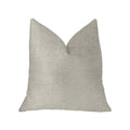 Plutus Sanctuary White Luxury Throw Pillow - Double Sided  20' X 36' King