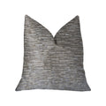 Plutus Montage Beige Luxury Throw Pillow - Double Sided  16' X 16'