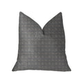 Plutus Halo Knights Blue And Gray Luxury Throw Pillow - Double Sided  20' X 20'