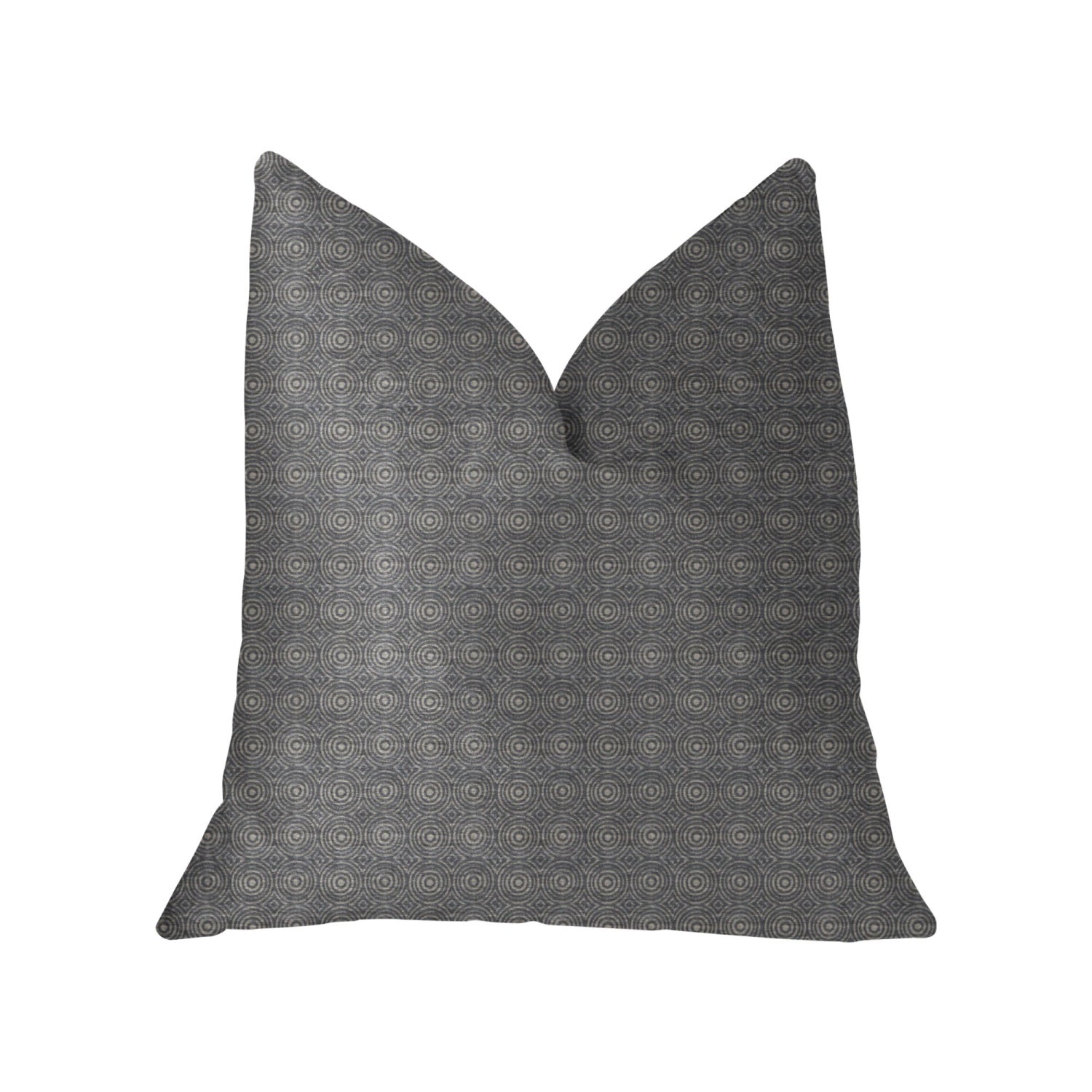 Plutus Halo Knights Blue And Gray Luxury Throw Pillow - Double Sided  20' X 20'