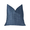 Plutus Blue Moon Blue Luxury Throw Pillow - Double Sided  16' X 16'