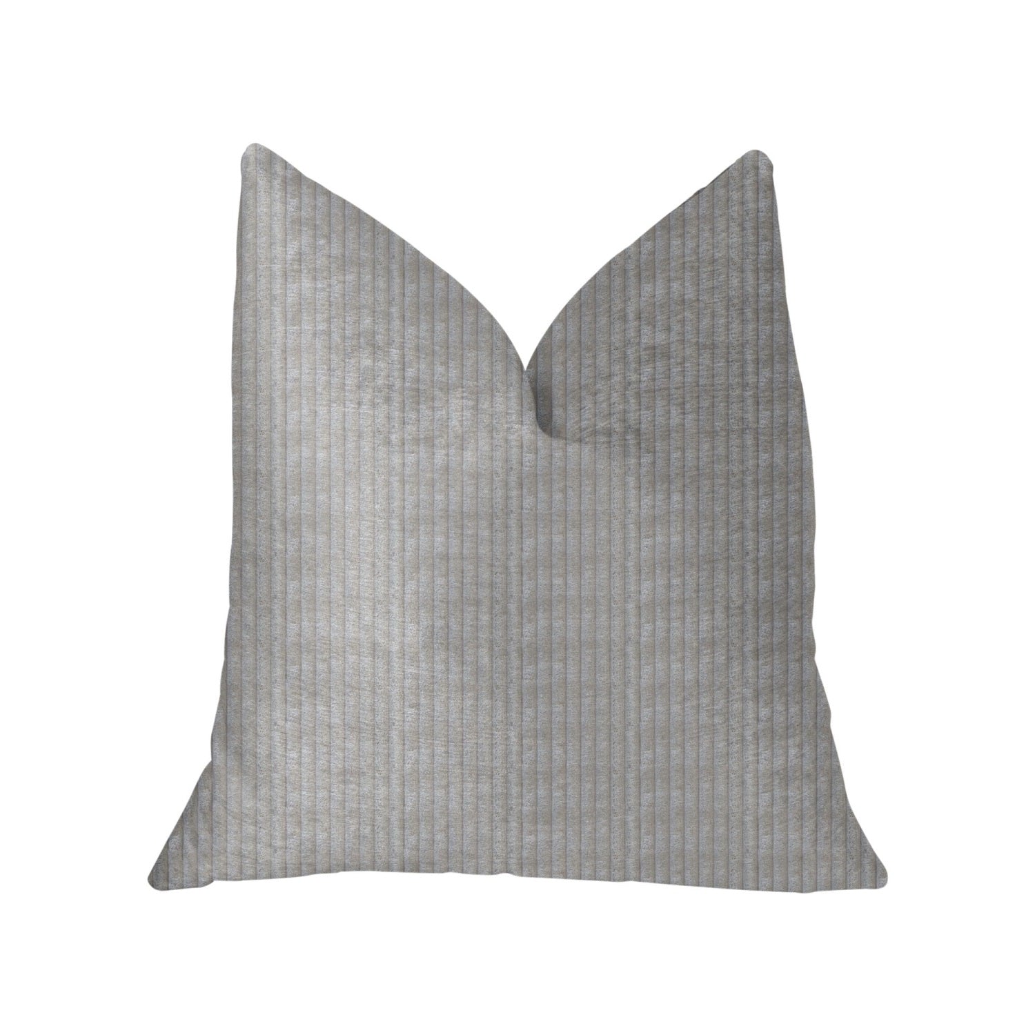 Plutus Cascade Beige Luxury Throw Pillow - Double Sided  12' X 20'