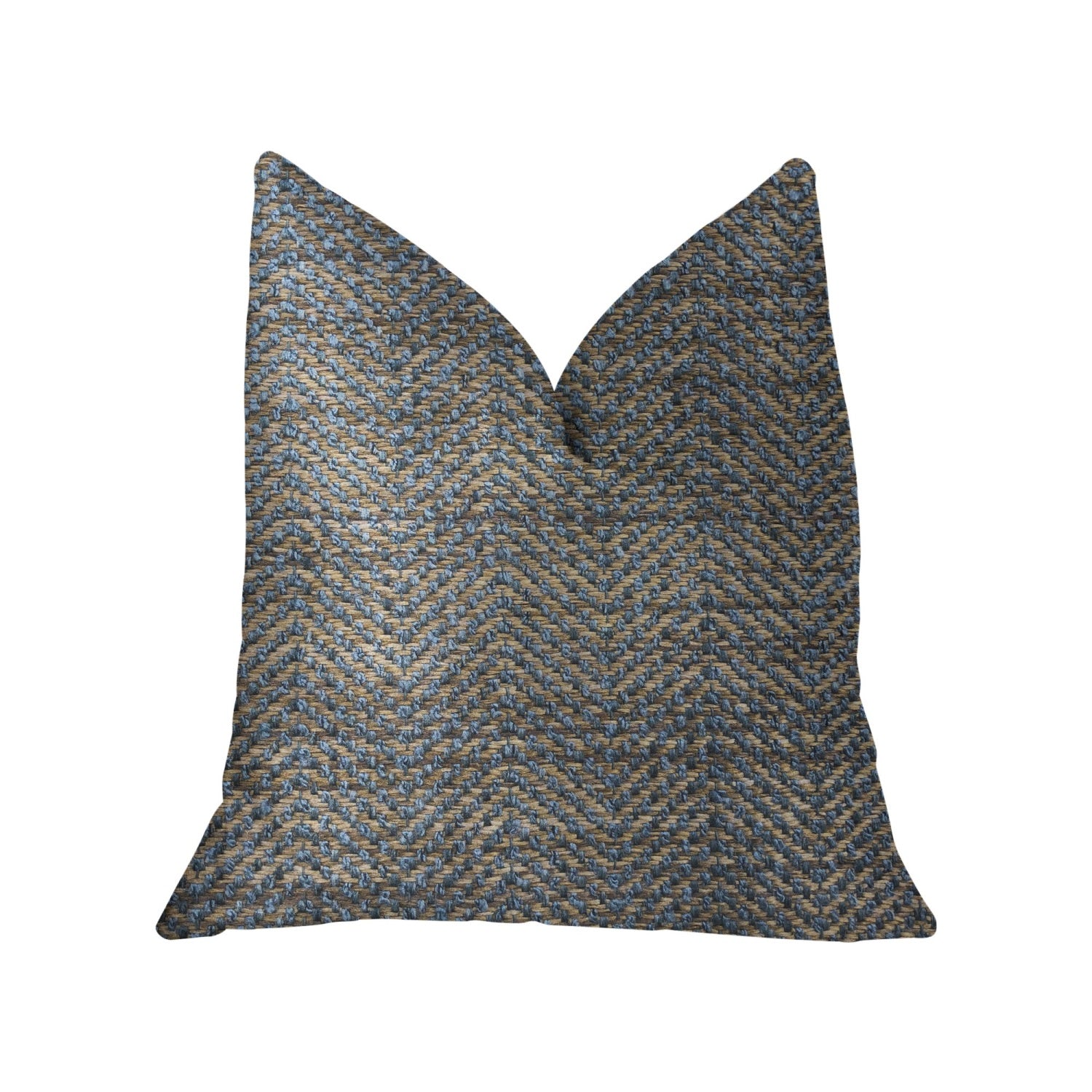 Plutus Everest Green And Gold Luxury Throw Pillow - Double Sided  20' X 36' King
