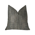 Plutus Bluejay Cayne  Blue And Gray Luxury Throw Pillow - Double Sided  18' X 18'
