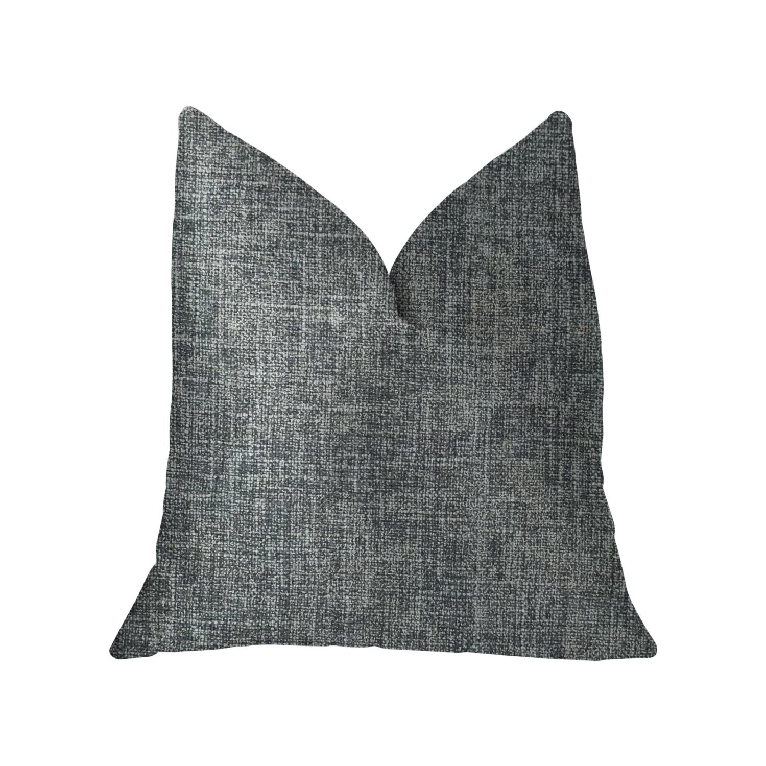 Plutus Blue Mountain Blue Luxury Throw Pillow - Double Sided  20' X 26' Standard