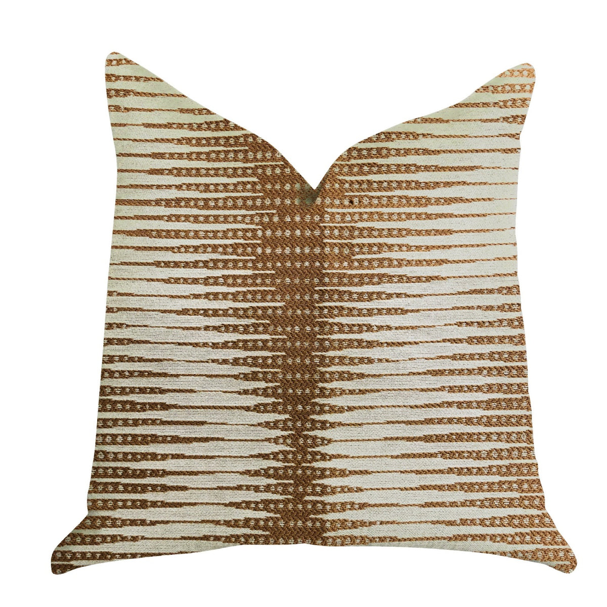Plutus Pokaline Chevron Luxury Throw Pillow - Double Sided  22' X 22'
