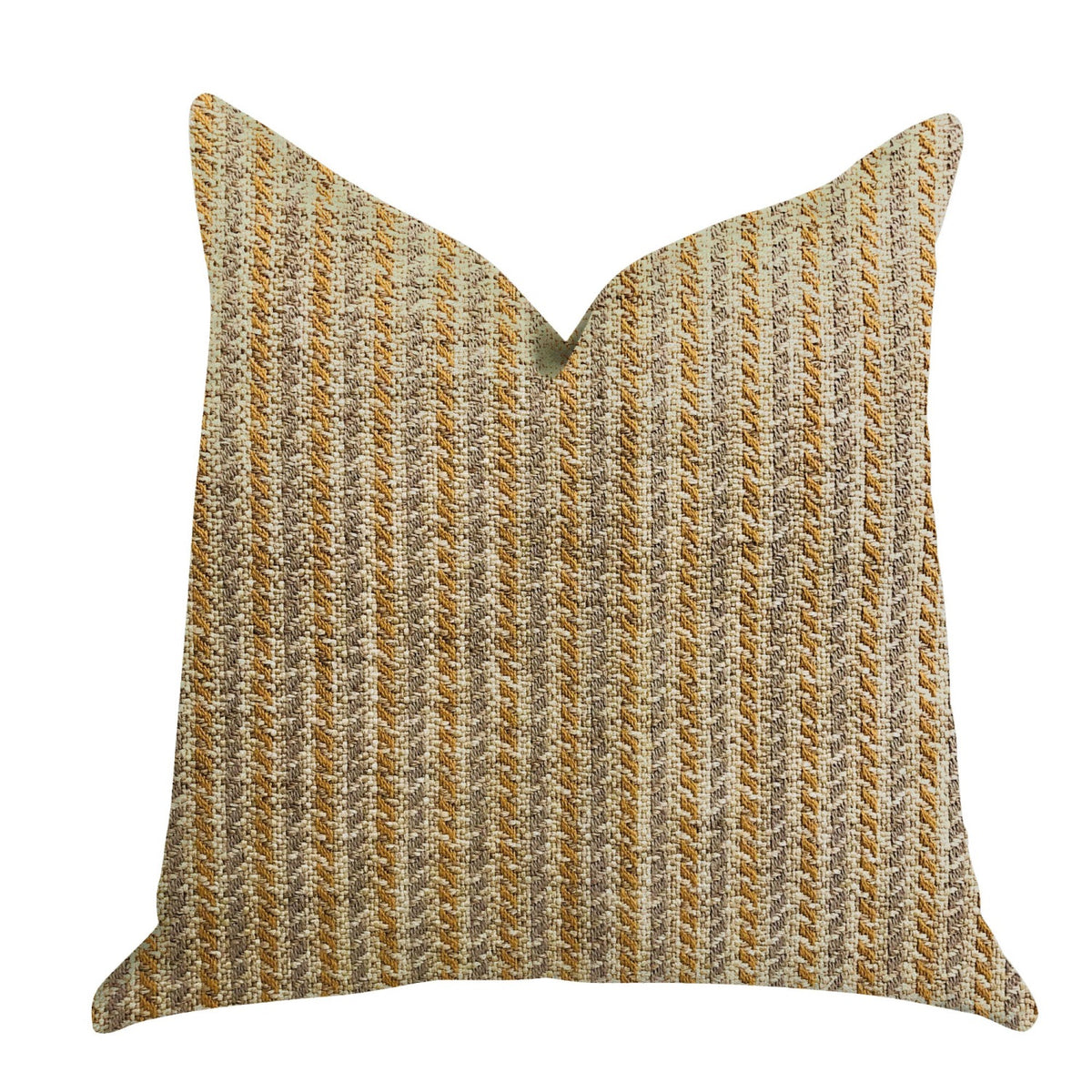 Plutus Woven Beliza Luxury Throw Pillow - Double Sided  22' X 22'