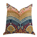 Plutus Ikat Anika Luxury Throw Pillow - Double Sided  22' X 22'