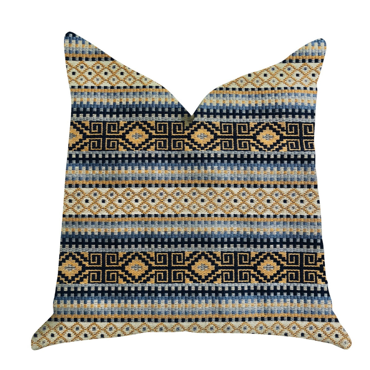 Plutus Daphne Diamante Textured Luxury Throw Pillow  - Double Sided  18' X 18'