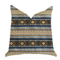 Plutus Daphne Diamante Textured Luxury Throw Pillow  - Double Sided  20' X 30' Queen