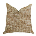 Plutus Ebony Russet Textured Luxury Throw Pillow   - Double Sided  24' X 24'