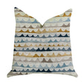 Plutus Caspian Rush Patterned Luxury Throw Pillow - Double Sided  18' X 18'