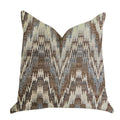 Plutus Mid Night Oblique Ridge Wave Luxury Throw Pillow - Double Sided  12' X 25'