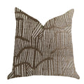 Plutus Metallic Bronze  Luxury Throw Pillow - Double Sided  20' X 20'